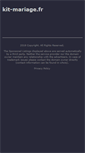 Mobile Screenshot of kit-mariage.fr